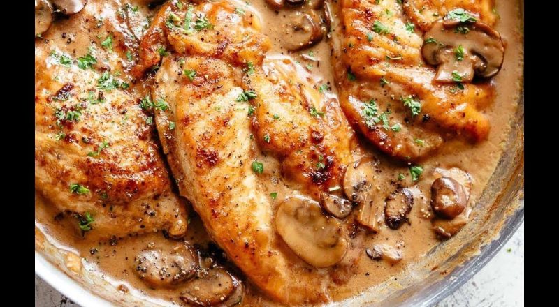 Le Poulet Marsala au cookeo